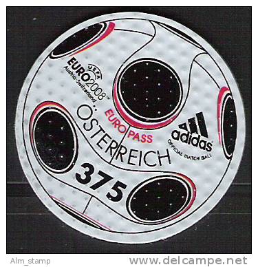 2008 Austria  Mi. 2722 ** MNH  UEFA EURO 2008  Leather-stamp Edition 02.03.2008 - Fußball-Asienmeisterschaft (AFC)