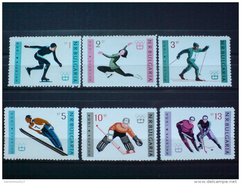 BULGARIA 1964 SPORT Winter Olympic Games In INNSBRUCK - Fine Set MNH - Unused Stamps