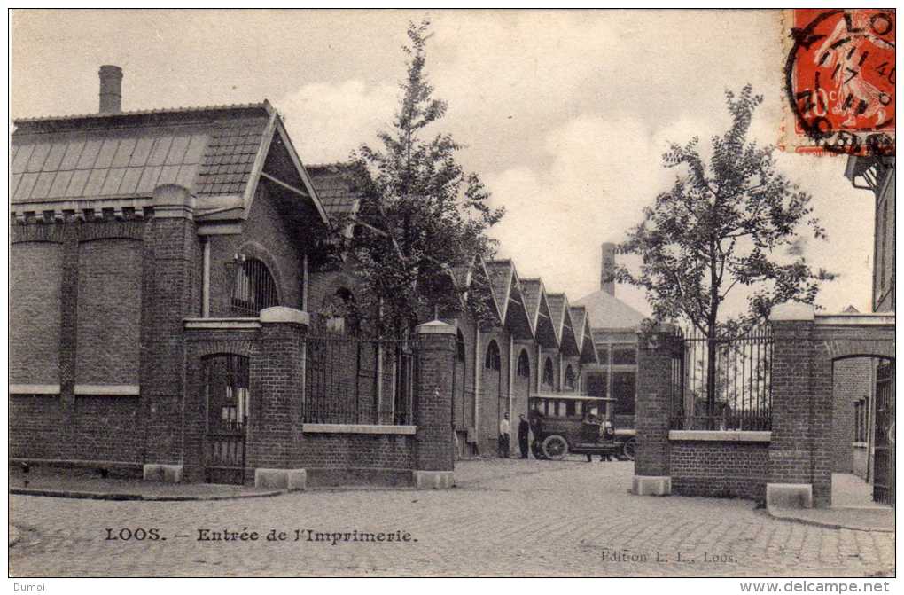 LOOS  -   Entrée De L' Imprimerie - Loos Les Lille