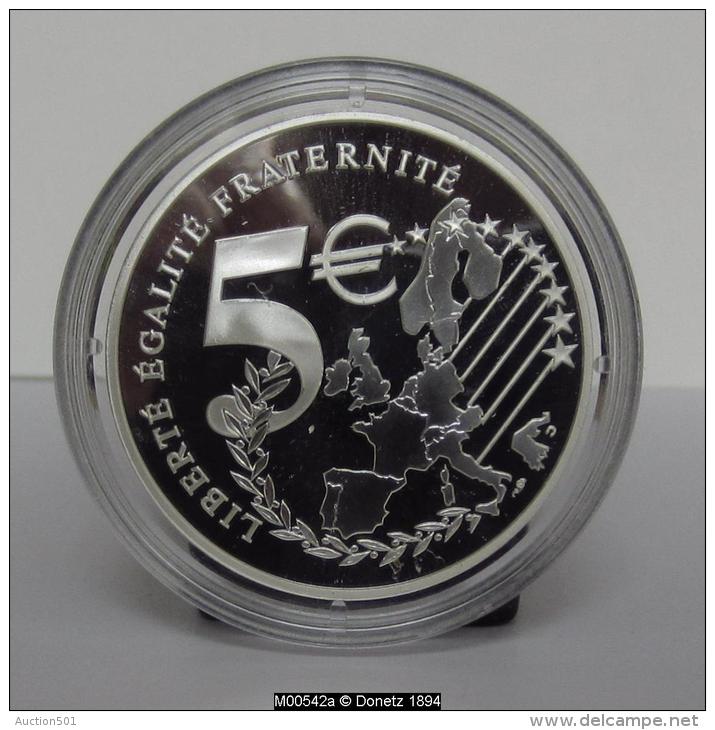 AG00542 Monnaie De Paris 5 Euros En Or Et Argent (n°6797) De 2002 Entrée Dans L'euro. 24.9 G - France