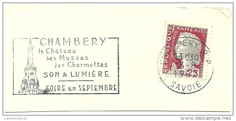 France Nice Cut Meter CHAMBERY Le Chateau, Les Museees, Les Charmettes SON & LUMIERE 13-8-1967 - Schlösser U. Burgen