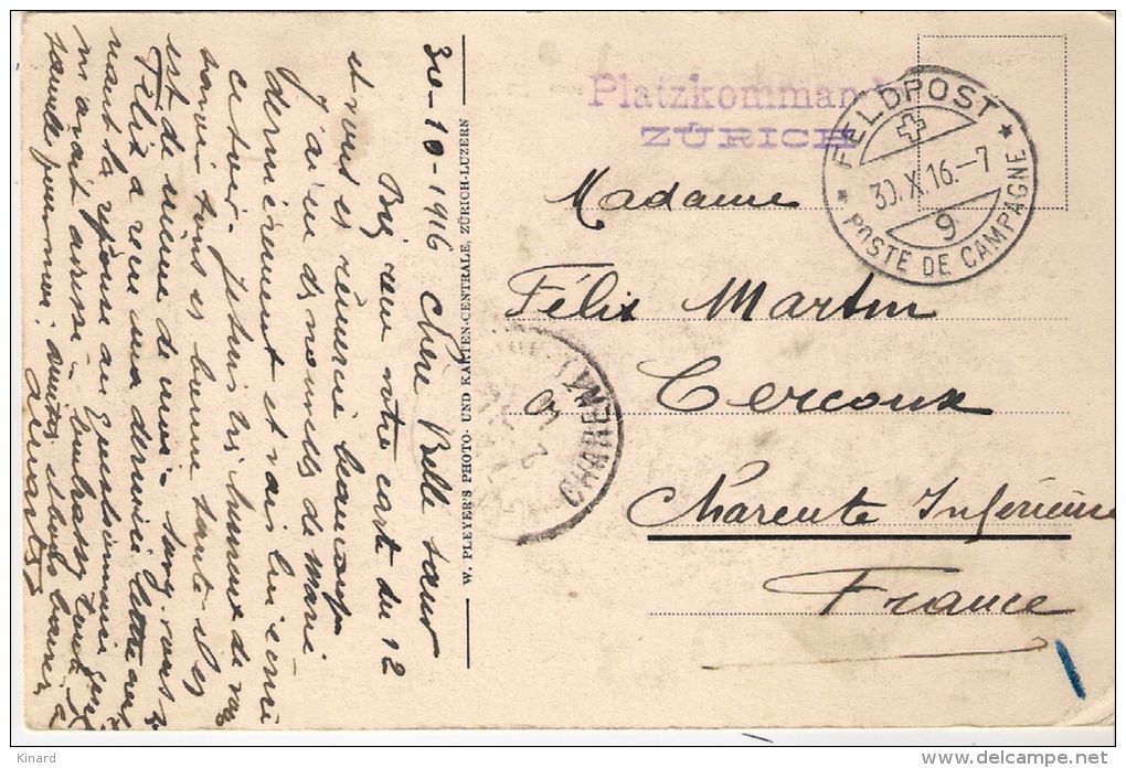 FELDPOST ..POSTE DE CAMPAGNE ..1916.. - Postmarks