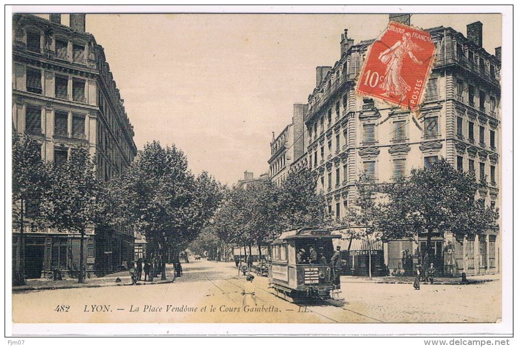 69 - LYON - Place Vendôme Et Le Cours Gambetta - Sonstige & Ohne Zuordnung