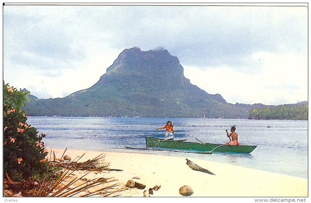 ETR -  BORA-BORA- Baie De Vaitape, Borabora - Pêche à La Tombée Du Jour - Tahiti