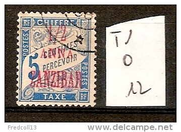 Zanzibar Taxe 1 Oblitéré  Côte 12 € - Used Stamps