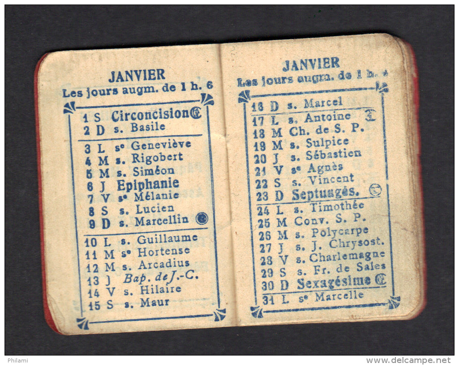 ALMANACH 1921, (mini). (3F109) - Petit Format : 1921-40