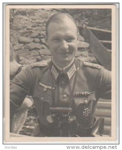 Moldova - Bessarabia - Historical Romania - Basarabia - WW2 - German Nazi Officer - Old Photo 63x72mm - Moldavië