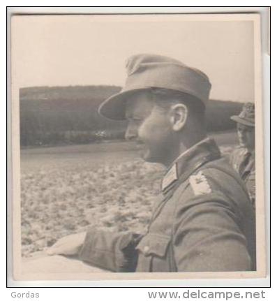 Moldova - Bessarabia - Historical Romania - Basarabia - WW2 - German Nazi Officer - Old Photo 62x64mm - Moldova