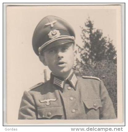 Moldova - Bessarabia - Historical Romania - Basarabia - WW2 - German Nazi Officer - Old Photo 62x64mm - Moldavie