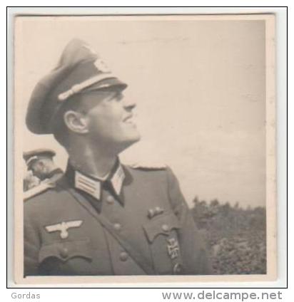 Moldova - Bessarabia - Historical Romania - Basarabia - WW2 - German Nazi Officer - Old Photo 62x64mm - Moldavie