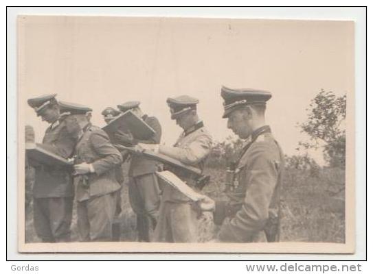 Moldova - Bessarabia - Historical Romania - Basarabia - WW2 East Front - German Nazi Officers - Old Photo 85x60mm - Moldavie