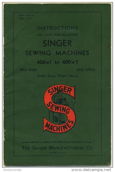 Singer Sewing Machines 400w1 To 400w5 - Supplies And Equipment