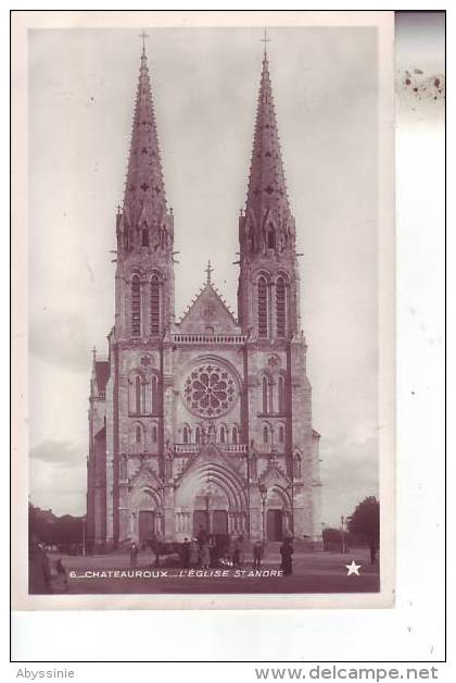 36 CHATEAUROUX - (animé) église St André - D1 281 - Chateauroux