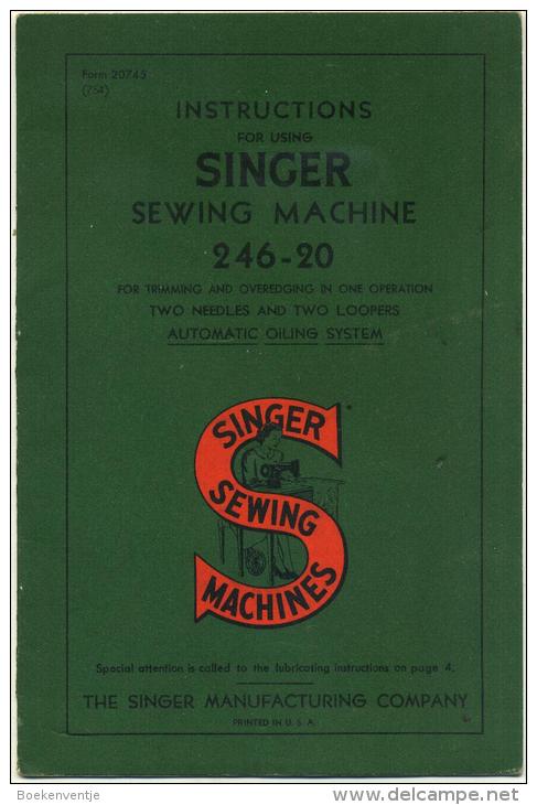 Singer Sewing Machine 246 - 20 - Supplies And Equipment
