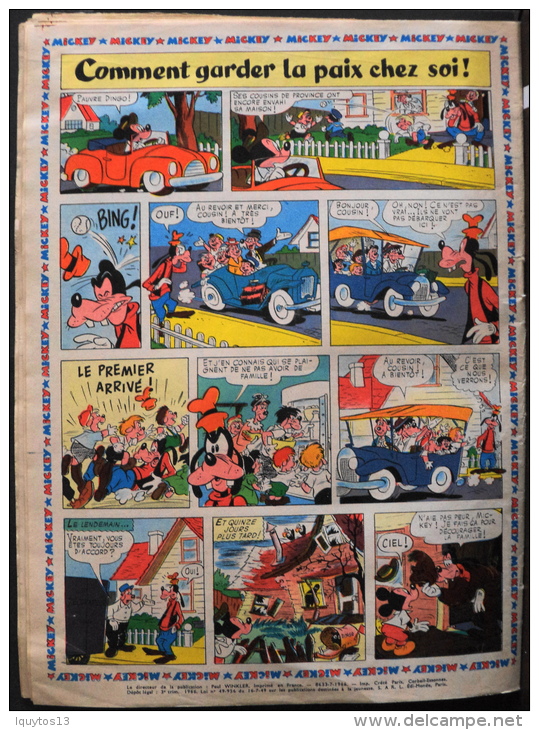 -JOURNAL De MICKEY N° 740 Du  31-7-1966 - COMPLET - En état D'usage - - Journal De Mickey