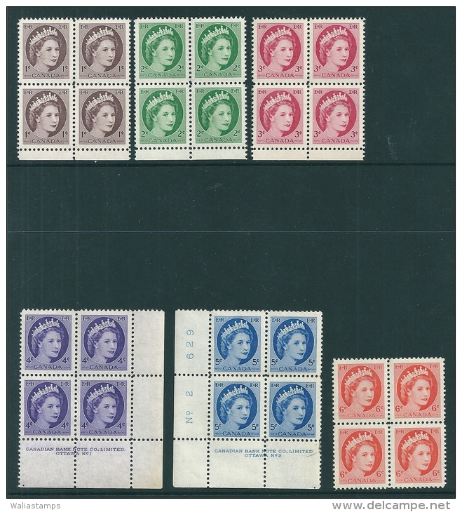 Canada 1954 SG 463-8 MNH** Blocks Of Four - Other & Unclassified