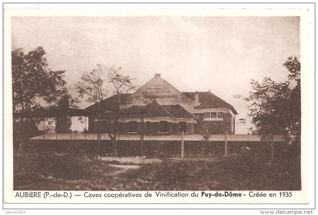 Aubière-Cve Coopératives De Vinification (carte Publicitaire-Jean Leman)--(Réf .7302) - Aubiere