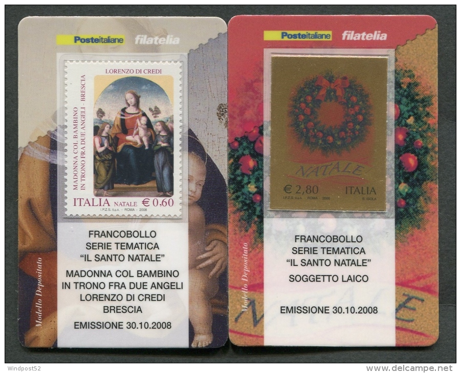 ITALIA TESSERA FILATELICA 2008 - NATALE RELIGIOSO LAICO - 279 - Cartes Philatéliques