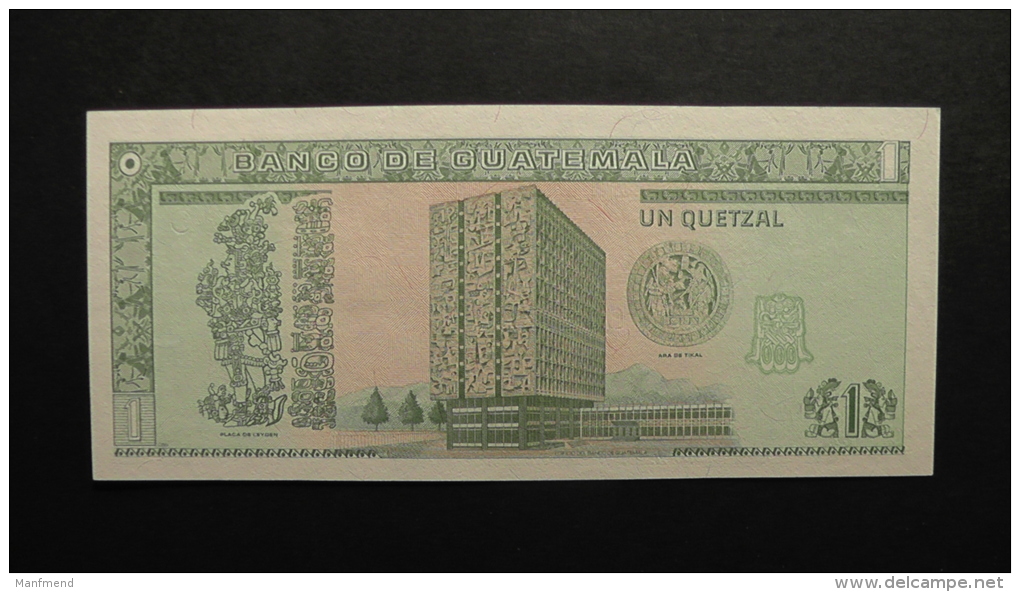 Guatemala - 1 Quetzal - 1995 - P 87c - Unc  - Look Scan - Guatemala