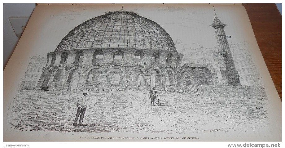 La Semaine Des Constructeurs. N°39.  24 Mars 1888. La Nouvelle  Bourse Du Commerce à Paris. Mont Saint-Michel. - Revistas - Antes 1900