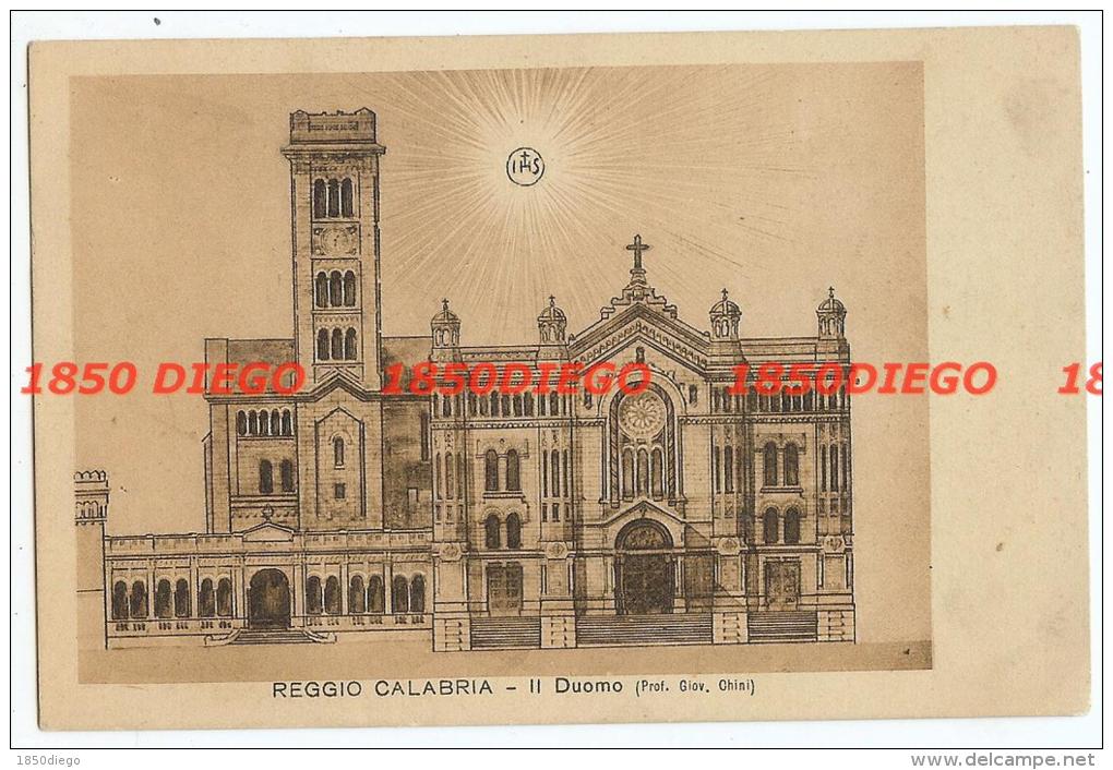 REGGIO CALABRIA - IL DUOMO RICORDO PRIMO CONGRESSO EUCARISTICO F/PICCOLO NON VIAGGIATA - Reggio Calabria