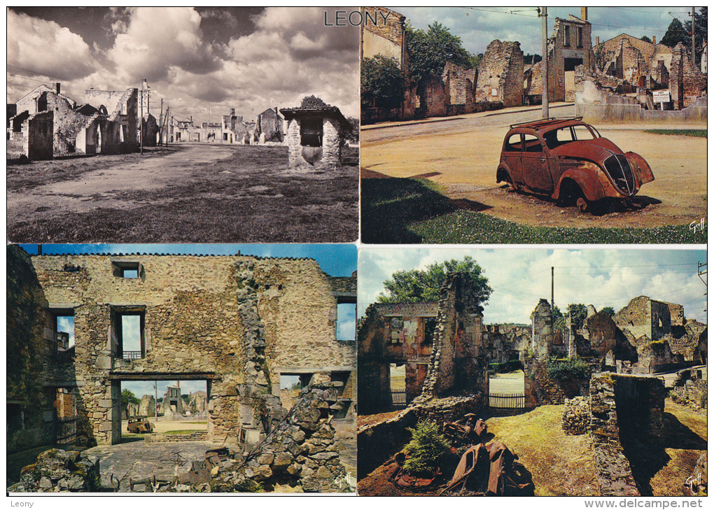 9  CPM  D´ ORADOUR Sur GLANE (87) -  Cité MARTYRE 10 Juin 1944- - Oradour Sur Glane