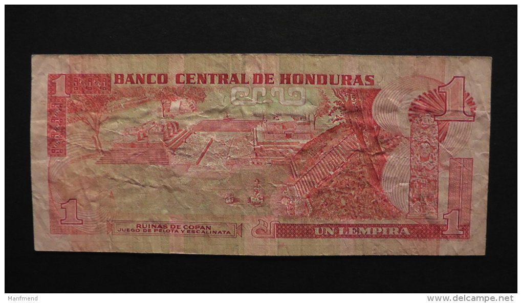 Honduras - 1 Lempira- 1989 - P 68c - VF-  - Look Scan - Honduras