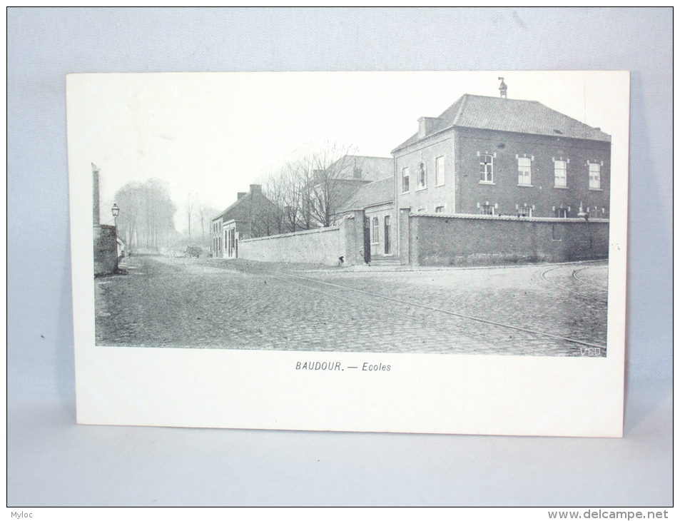 Baudour.  Ecoles. Publicité "Chocolats Des Chartreux". - Saint-Ghislain