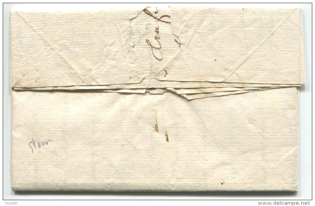 RENNES (lenain N°4) + "3"/ Lettre  Pour St Malo - 1701-1800: Précurseurs XVIII