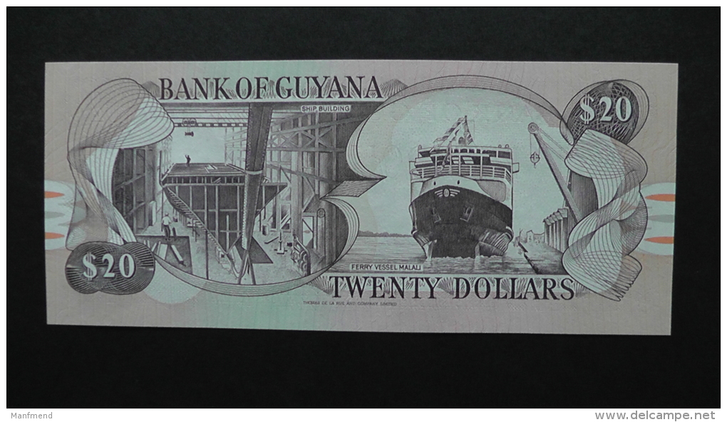 Guyana - 20 Dollar - 1996 - P 30b - Unc  - Look Scan - Guyana