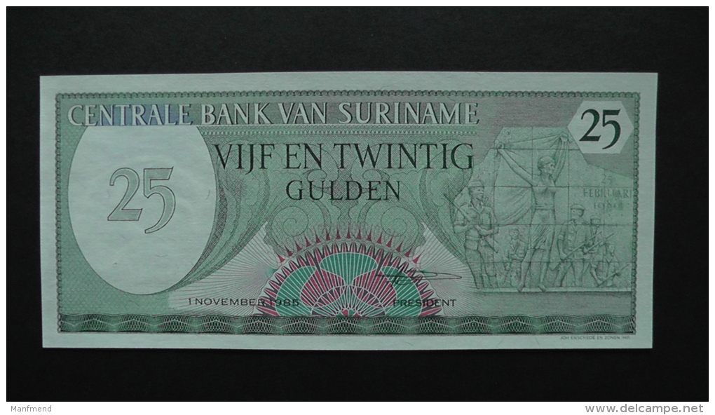 Suriname - 25 Gulden - 1985 - P 127b - Unc  - Look Scan - Suriname