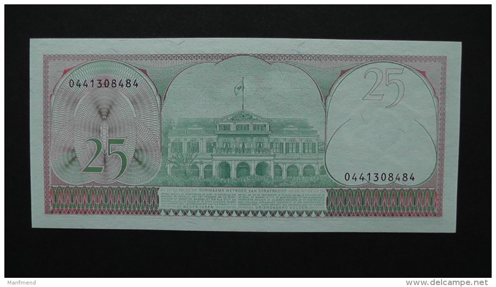 Suriname - 25 Gulden - 1985 - P 127b - Unc  - Look Scan - Suriname