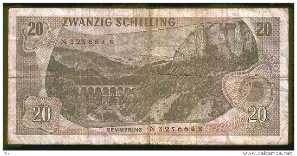 BANCONOTA AUSTRIACA DA 20 SCELLINI - Anno 1967 - Austria