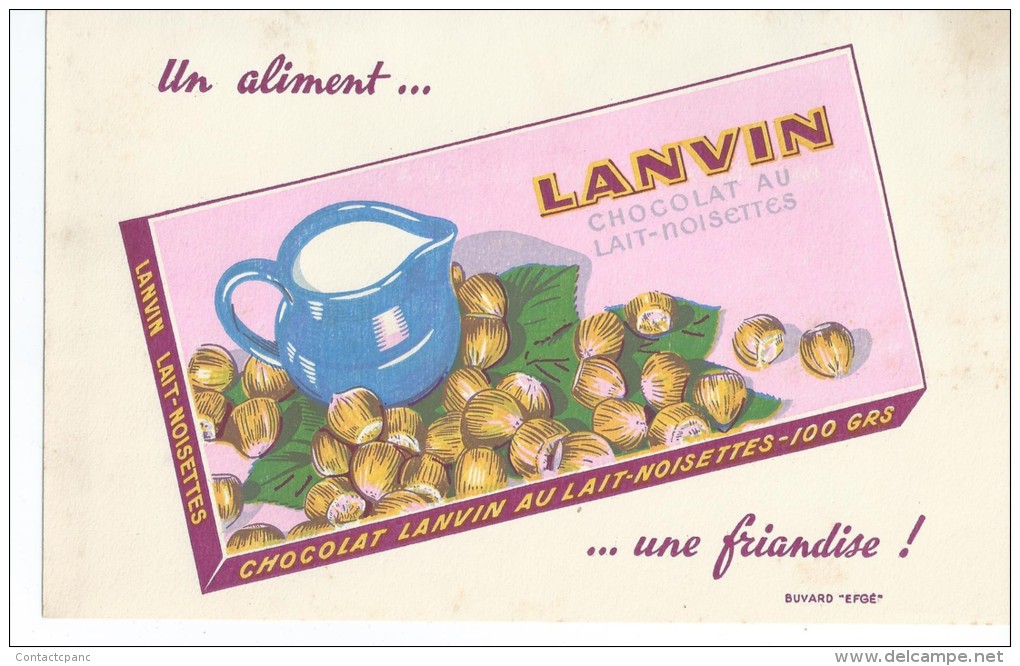 Chocolat   LANVIN        Ft  =  21 Cm  X  13.5 Cm - Cacao