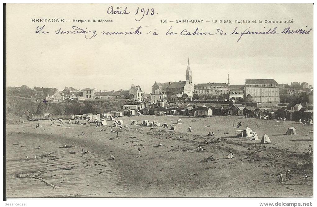 SAINT-QUAY - LA PLAGE,  L'EGLISE ET LA COMMUNAUTÉ - Saint-Quay-Portrieux