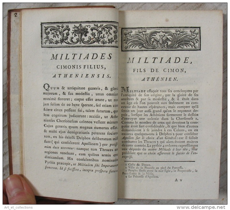 Vie Des Grands Capitaines De L’Antiquité Par Cornélius NEPOS / Barbou éditeur En 1781 - 1701-1800