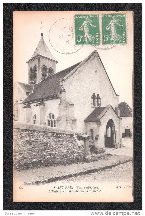 CPA SAINT-PRIX (95) L'EGLISE CONSTRUITE AU XIe Siècle USED - Saint-Prix