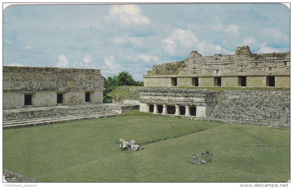 Cp , MEXIQUE , YUCATAN , Uxmal , Templo De Venus, Cuadrangulo De Las Monjas - Mexico