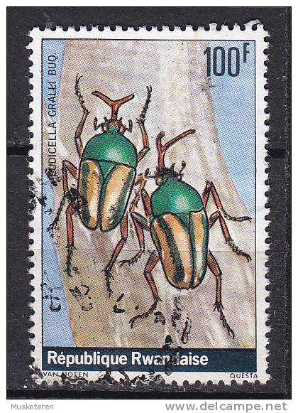 Rwanda 1978 Mi. 939     100 Fr Käfer Insect Insekte - Usados