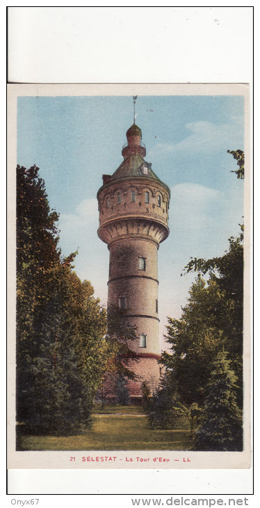 SELESTAT-SCHLETTSTADT (Bas-Rhin)  Château D'eau - Wasserturm - Réservoir - Tour D'eau -  VOIR 2 SCANS - - Selestat