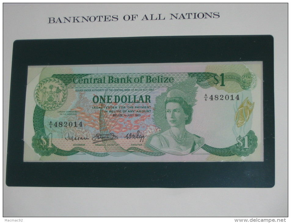 1 One Dollar 1983 BELIZE - Central Bank Of Belize - Billet Neuf  !!!  **** EN  ACHAT IMMEDIAT  **** - Belice