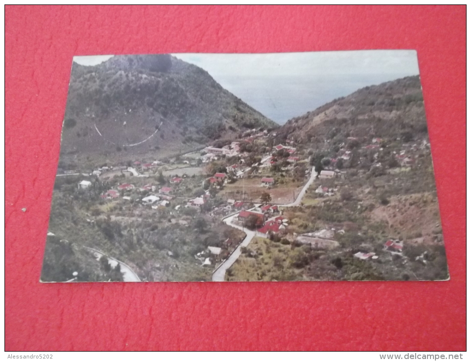 Antillen Nederlandse Antilles Netherlands The Bottom Saba Aerial View 9x14 Years 60 - Saba