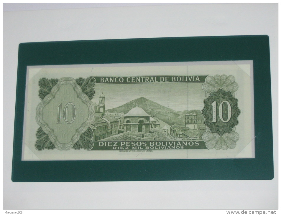 10 Diez Pesos Bolivianos 1962 -BOLIVIE - Banco Central De Bolivia - Billet Neuf  !!!  **** EN  ACHAT IMMEDIAT  **** - Bolivie