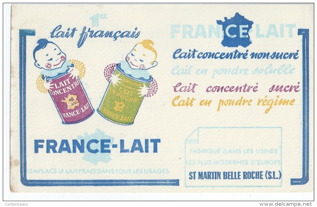 FRANCE - LAIT    -  St Martin Belle Roche         Ft  =  21 Cm X 13 Cm - Produits Laitiers