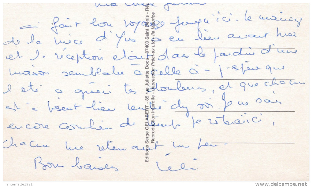 ILE DE LA REUNION  DEMEURE CREOLE(dil93) - Autres & Non Classés