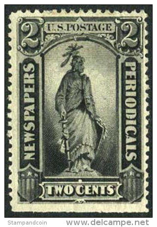 US PR9 Mint Hinged 2c Newspaper Stamp 1875 - Zeitungsmarken & Streifbänder