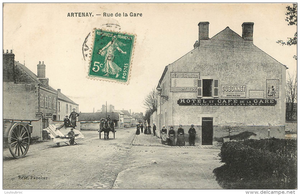 45 ARTENAY RUE DE LA GARE  HOTEL ET CAFE DE LA GARE - Artenay