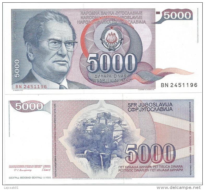 Yugoslavia 5000 Dinara 1985. UNC P-93 - Yugoslavia