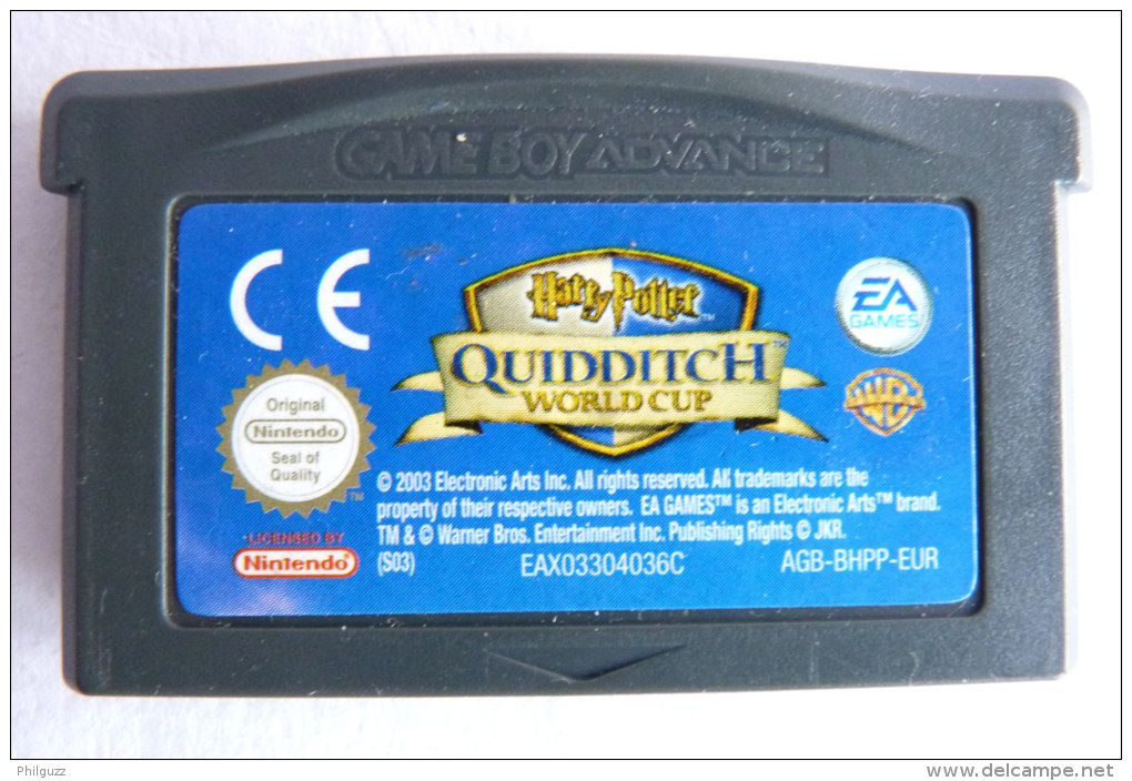 JEU NINTENDO GAME BOY  ADVANCE -  HARRY POTTER Quiddtich World Cup - Game Boy Advance