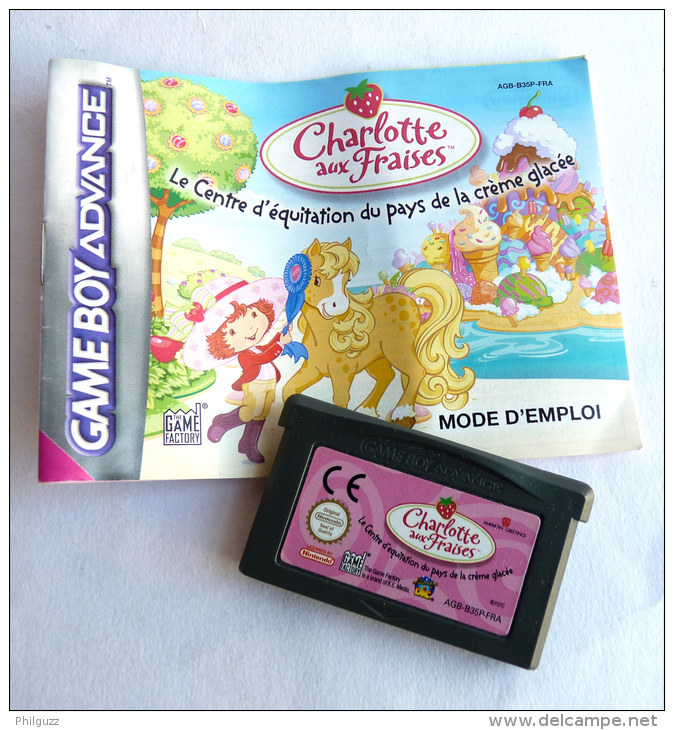 JEU NINTENDO GAME BOY  ADVANCE - CHARLOTTE AUX FRAISES AVEC LIVRET - Game Boy Advance